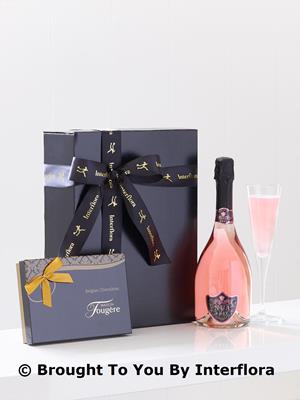 Sparkling Rosé & Belgian Chocolates Gift Set